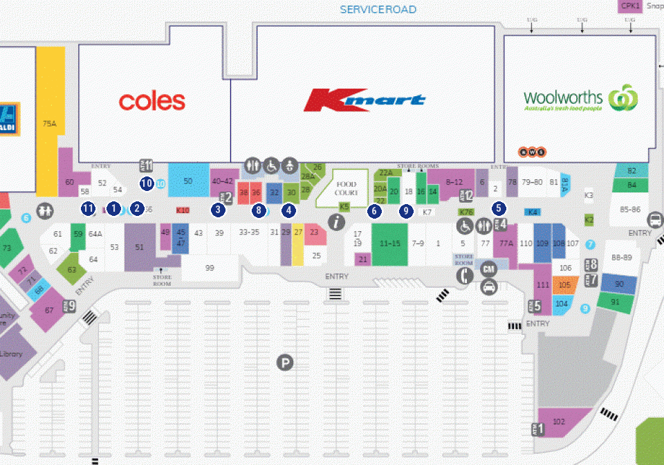 Bay Park Mall Map Jll Specialty Mall Leasing : Casual Lease Pop Up Lease : Bateau Bay Square