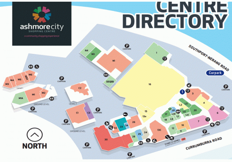 Ashmore City Shopping Centre Floor 1