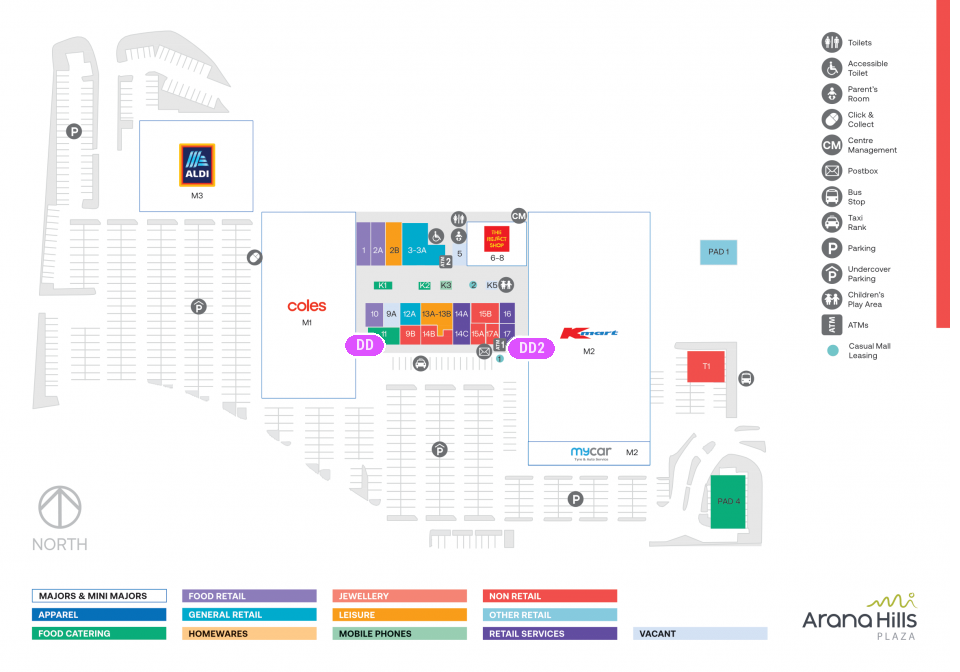 Arana Hills Plaza Arana Hills Plaza Casual Mall Leasing